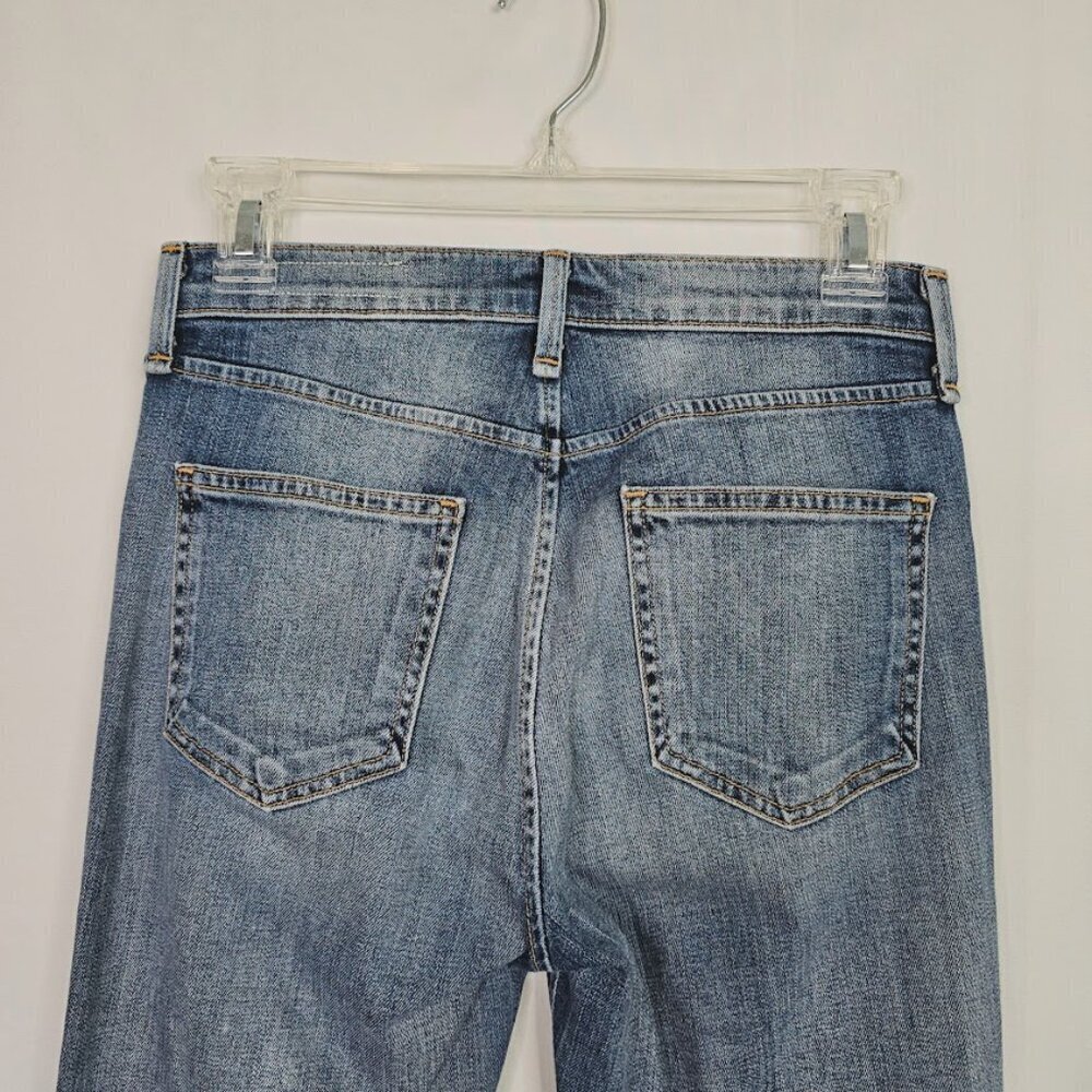 RAG & BONE Ankle Jeans BILBURY Med BLUE SILVER DIP size 25 Cigarette Leg Denim - Picture 8 of 8